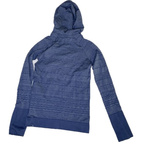 Lululemon Rest Less Gatsby Blue Hooded Pullover Top Sz 6 - Picture 4 of 7